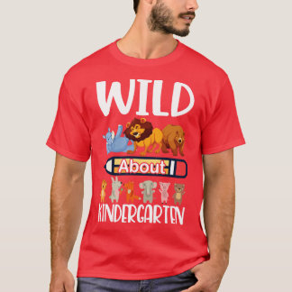 Animals Student Happy Back To School Wild About Ki T-Shirt