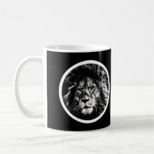 Animals The King Pop Art Template Lion Face Coffee Mug