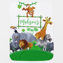 Animals Wild One Jungle greenery safari Soft Baby
