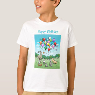 Animals with Balloons T-Shirt