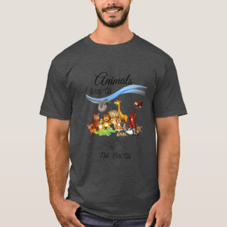 animals with us not for us retro T-Shirt