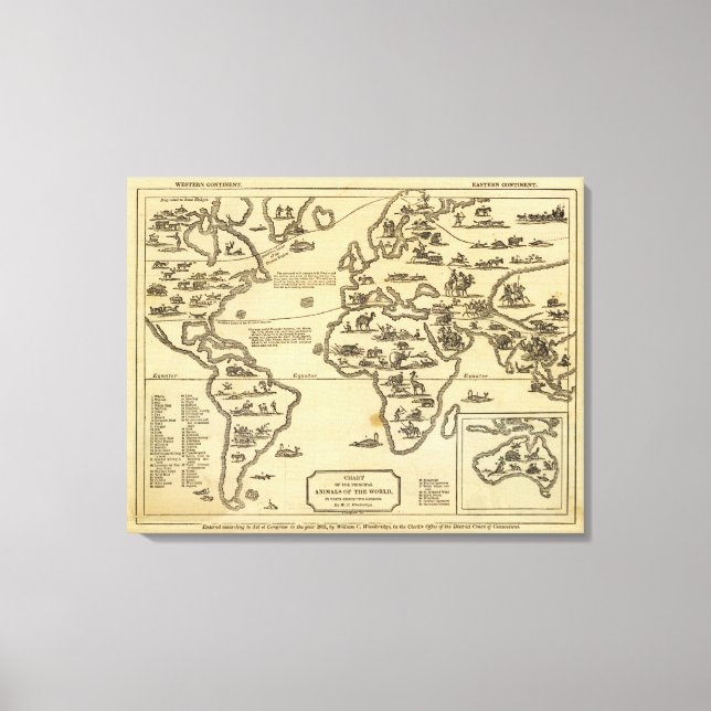 Animals World Canvas Print (Front)