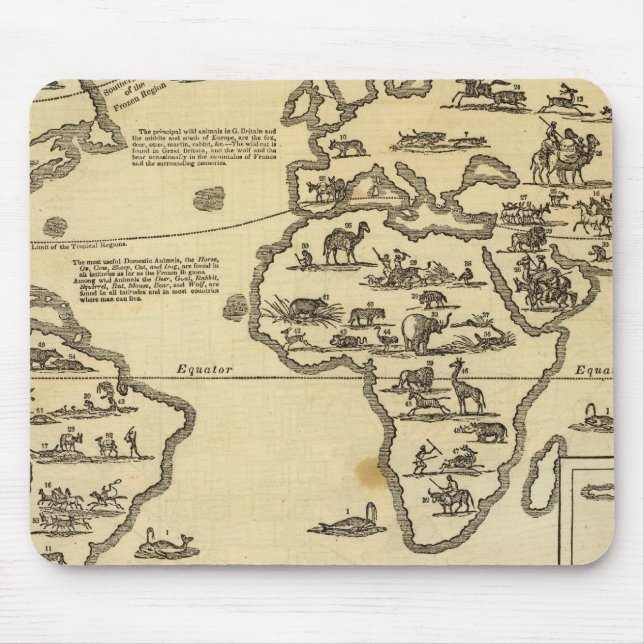 Animals World Mouse Mat (Front)