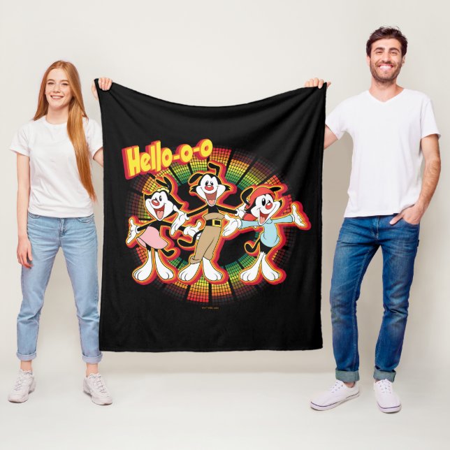 Animaniacs | Hello-o-o Retro Equalizer Graphic Fleece Blanket (In Situ)