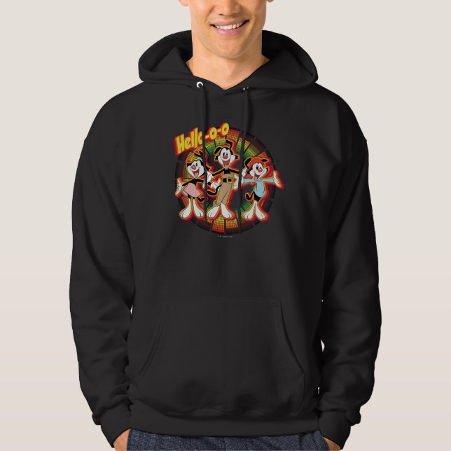 Animaniacs | Hello-o-o Retro Equalizer Graphic Hoodie (Front)