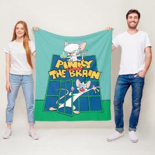 Animaniacs   Pinky and The Brain Cage Graphic Fleece Blanket