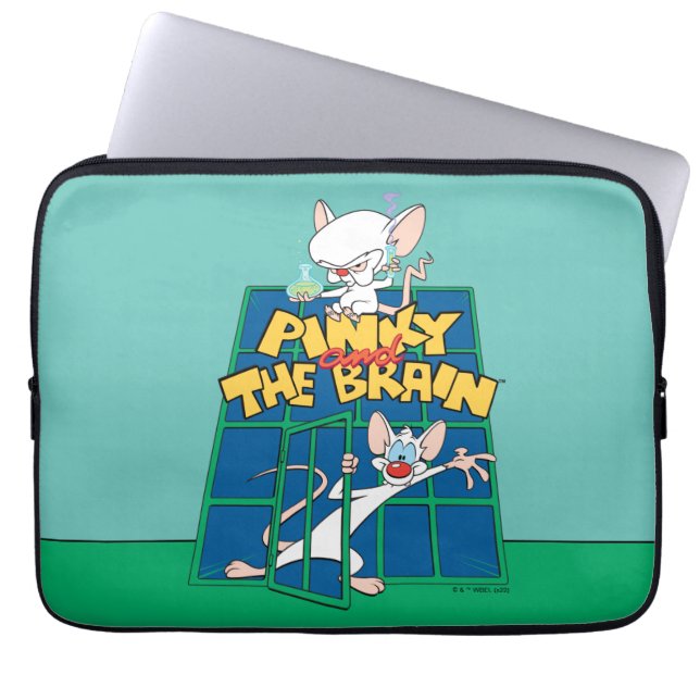 Animaniacs | Pinky and The Brain Cage Graphic Laptop Sleeve (Front)