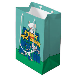 Animaniacs   Pinky and The Brain Cage Graphic Medium Gift Bag