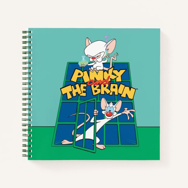 Animaniacs | Pinky and The Brain Cage Graphic Notebook (Front)