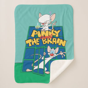 Animaniacs   Pinky and The Brain Cage Graphic Sherpa Blanket