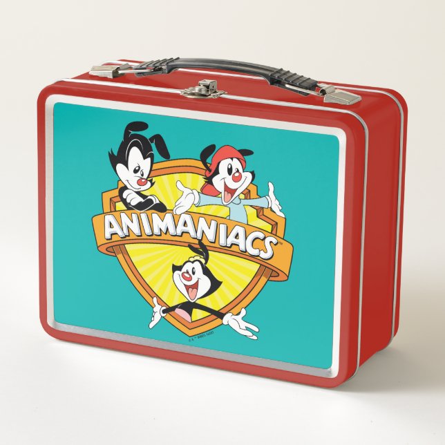 Animaniacs | Warner Brothers & Sister WB Shield Metal Lunch Box (Front)