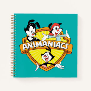 Animaniacs   Warner Brothers & Sister WB Shield Notebook
