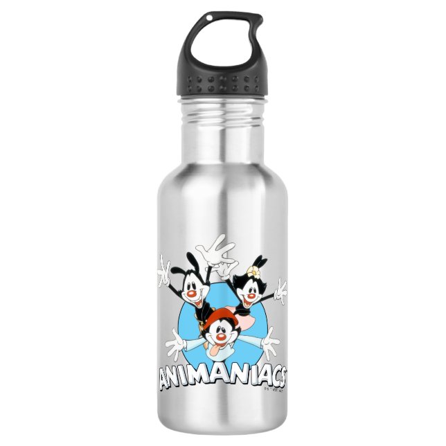 Animaniacs | Warner Siblings Arms Wide Graphic 532 Ml Water Bottle (Front)