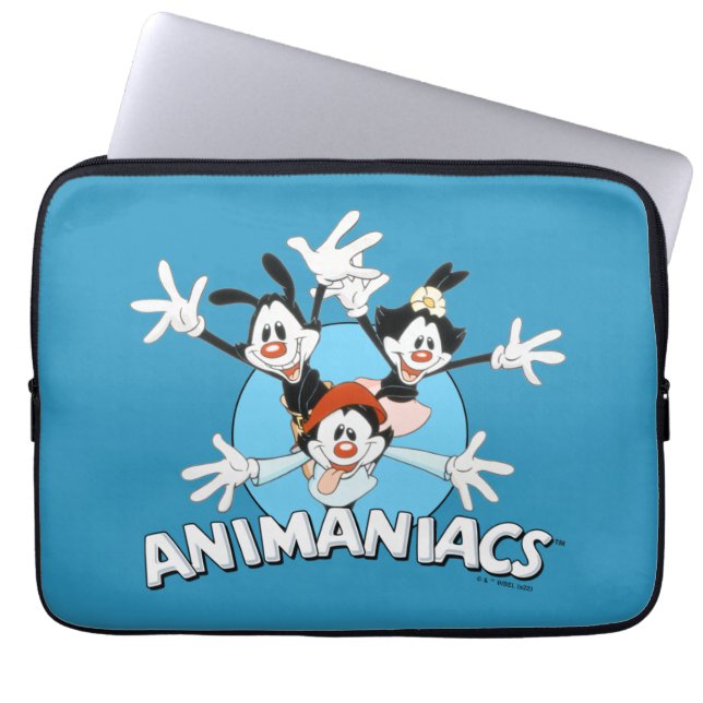 Animaniacs | Warner Siblings Arms Wide Graphic Laptop Sleeve (Front)