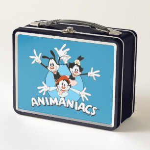 Animaniacs   Warner Siblings Arms Wide Graphic Metal Lunch Box
