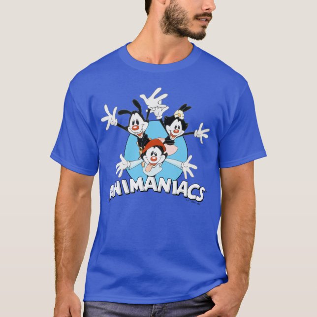 Animaniacs | Warner Siblings Arms Wide Graphic T-Shirt (Front)