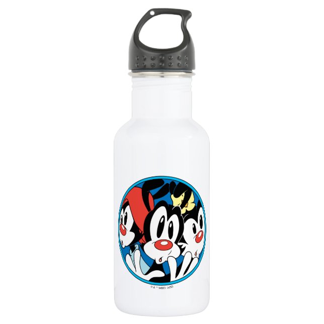 Animaniacs | Warner Siblings Circle Graphic 532 Ml Water Bottle (Front)
