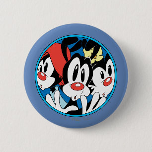 Animaniacs Warner Siblings Circle Graphic 6 Cm Round Badge