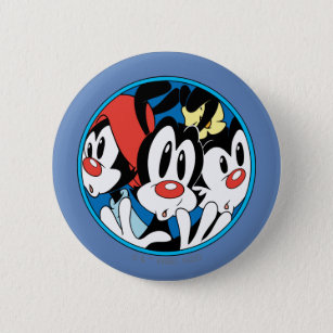 Animaniacs   Warner Siblings Circle Graphic 6 Cm Round Badge
