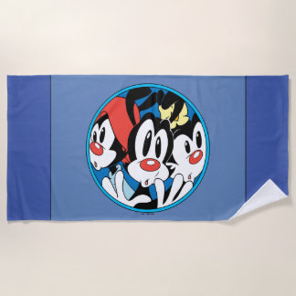 Animaniacs | Warner Siblings Circle Graphic Beach Towel
