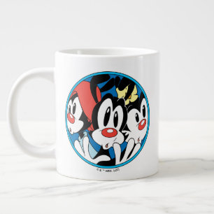 Animaniacs   Warner Siblings Circle Graphic Large Coffee Mug