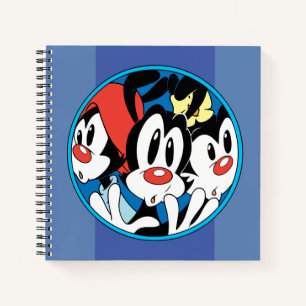 Animaniacs   Warner Siblings Circle Graphic Notebook