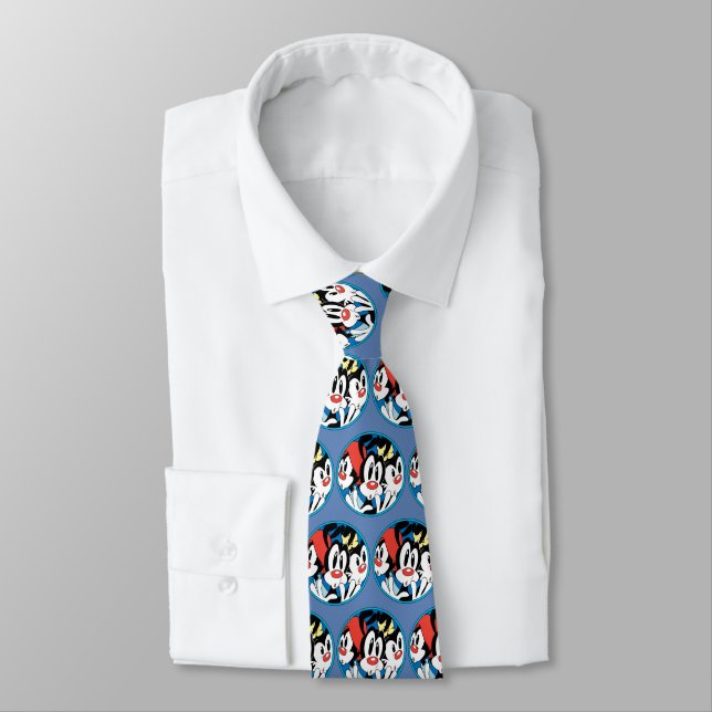 Animaniacs | Warner Siblings Circle Graphic Tie (Tied)