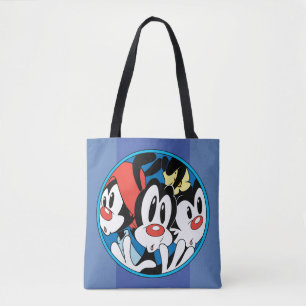 Animaniacs   Warner Siblings Circle Graphic Tote Bag