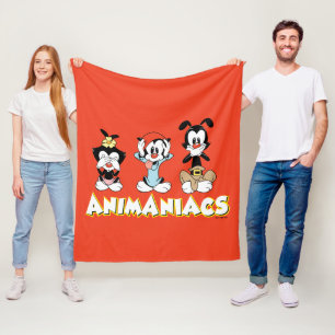 Animaniacs   Warner Siblings "No Evil" Graphic Fleece Blanket
