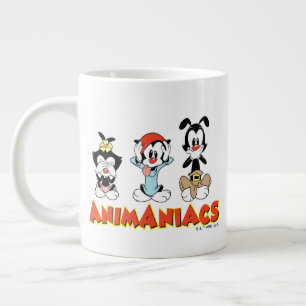 Animaniacs   Warner Siblings "No Evil" Graphic Large Coffee Mug