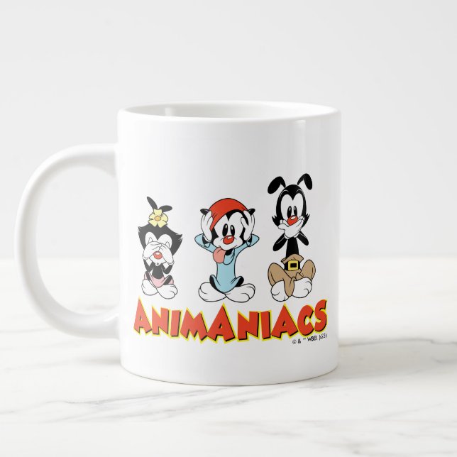 Animaniacs | Warner Siblings "No Evil" Graphic Large Coffee Mug (Left)