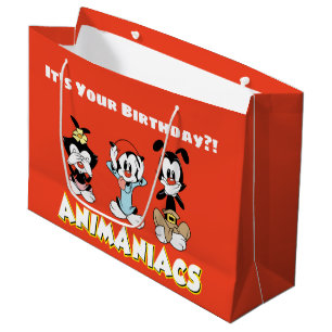 Animaniacs   Warner Siblings "No Evil" Graphic Large Gift Bag