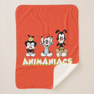 Animaniacs   Warner Siblings "No Evil" Graphic Sherpa Blanket