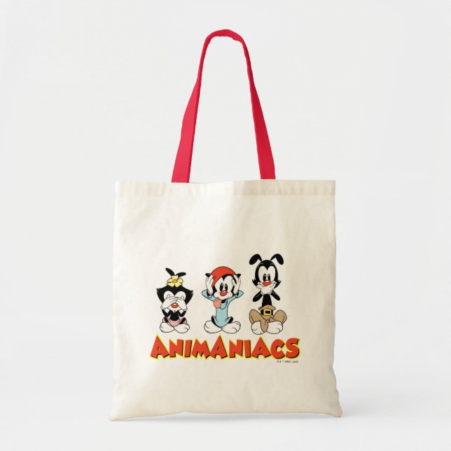 Animaniacs | Warner Siblings "No Evil" Graphic Tote Bag (Front)