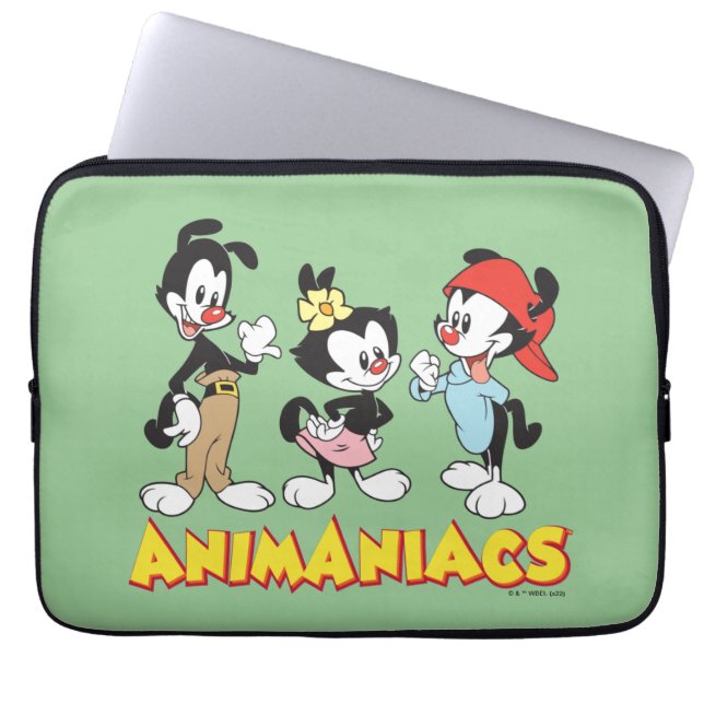 Animaniacs | Yakko, Dot, and Wakko Standing Laptop Sleeve (Front)