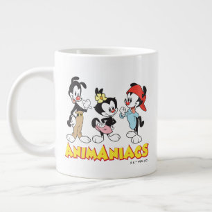 Animaniacs   Yakko, Dot, and Wakko Standing Large Coffee Mug