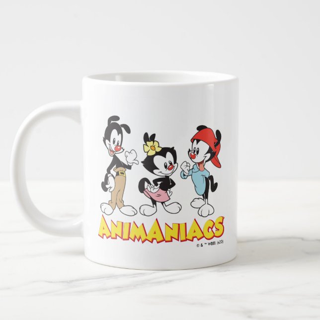 Animaniacs | Yakko, Dot, and Wakko Standing Large Coffee Mug (Left)