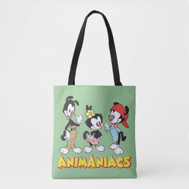 Animaniacs | Yakko, Dot, and Wakko Standing Tote Bag (Front)