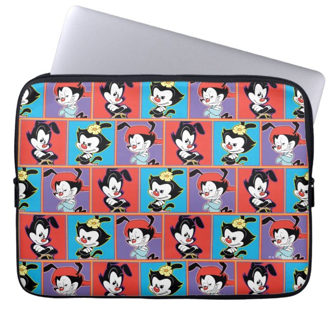 Animaniacs | Yakko, Dot, & Wakko Panel Graphic Laptop Sleeve (Front)
