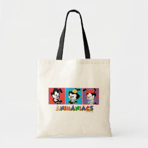 Animaniacs   Yakko, Dot, & Wakko Panel Graphic Tote Bag