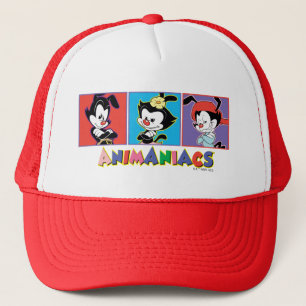 Animaniacs Yakko, Dot, & Wakko Panel Graphic Trucker Hat