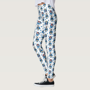 Animaniacs Yakko, Wakko, & Dot Circle Pattern Leggings
