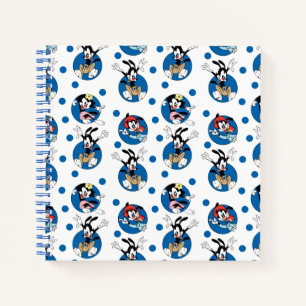 Animaniacs   Yakko, Wakko, & Dot Circle Pattern Notebook