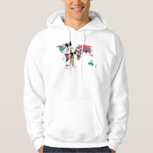Animaniacs Yakko's World Map Graphic Hoodie