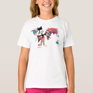 Animaniacs Yakko's World Map Graphic T-Shirt
