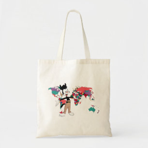 Animaniacs   Yakko's World Map Graphic Tote Bag