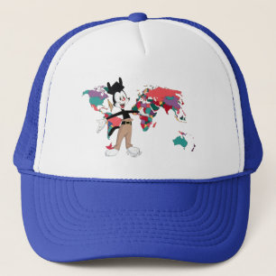 Animaniacs   Yakko's World Map Graphic Trucker Hat