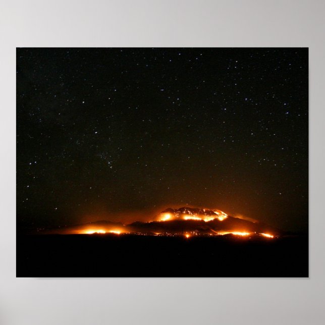 Animas Mountain on Fire Poster (Front)