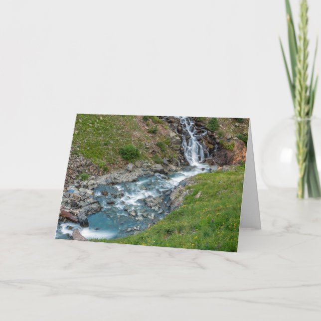 Animas River In The Mountains Card (Front)