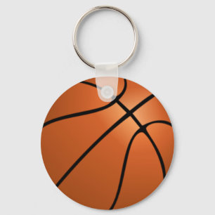Animated basketball keychain